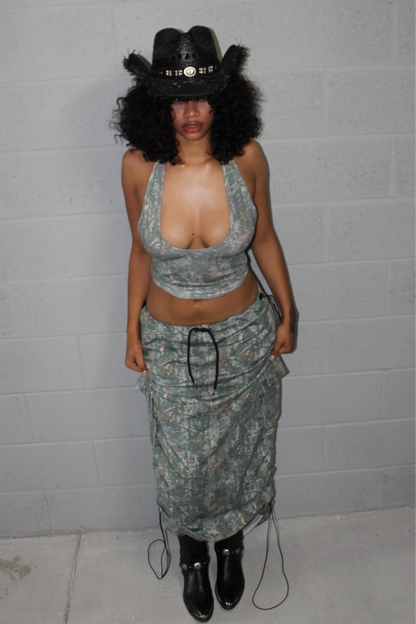 Camo Halter Tank Top