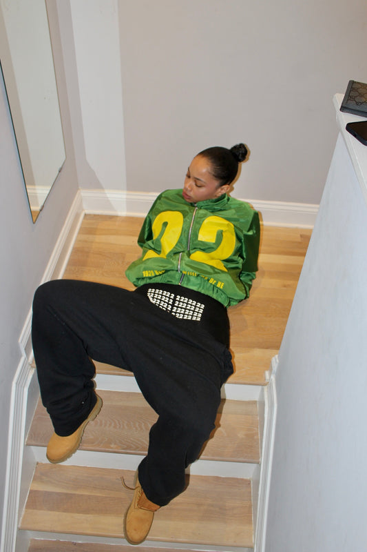 1. Green 22 Oversized Windbreaker UNISEX